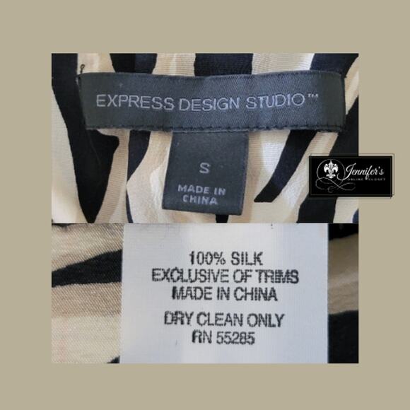 3/$25 Express Design Studio Silk Animal Print Cami - Picture 8 of 11